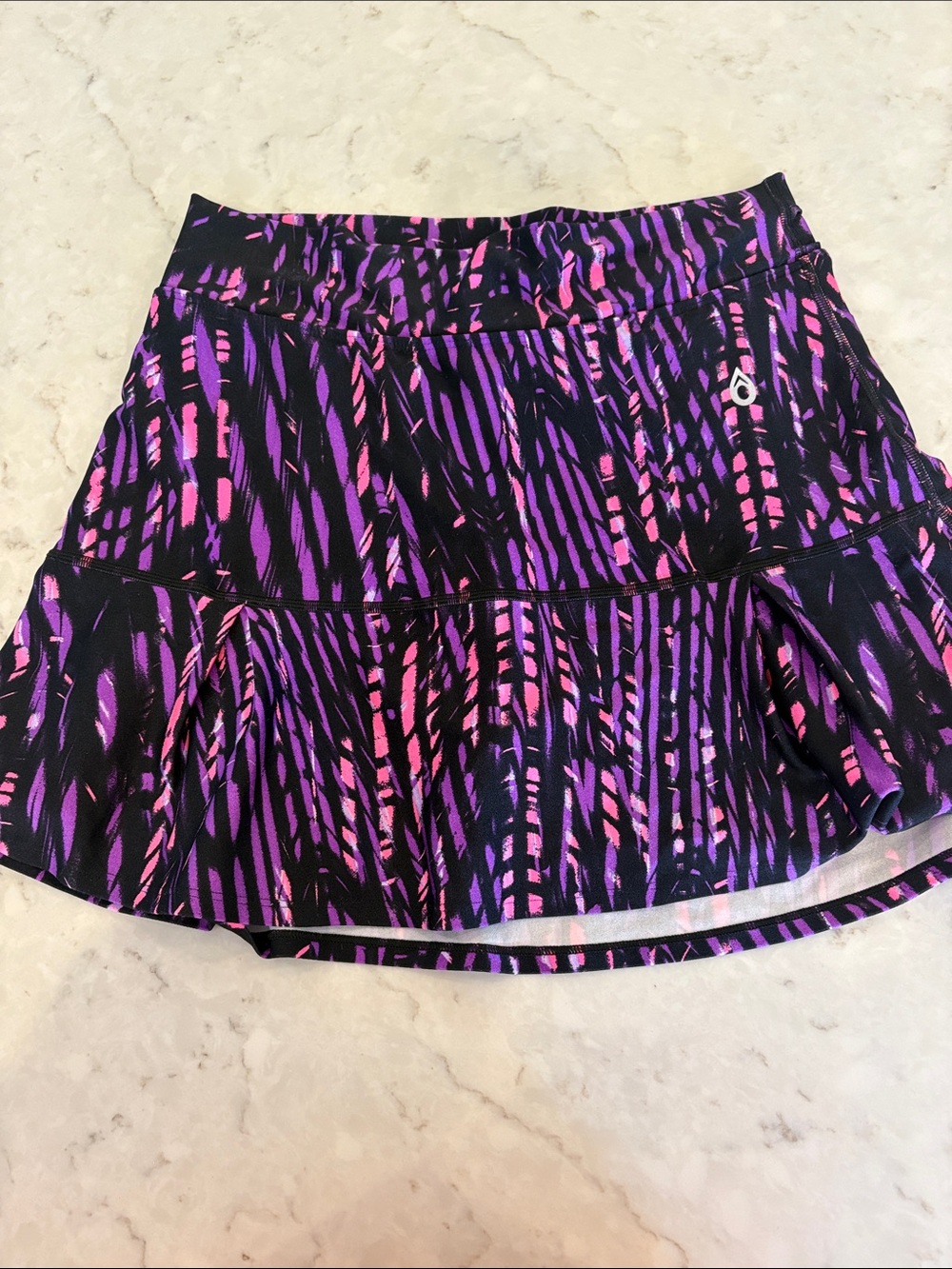 Dona Jo Athletic Printed Purple & Pink Skirt